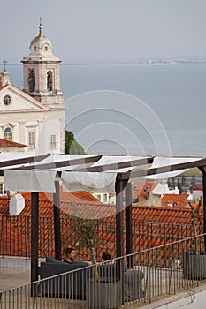 View of the sea in Lisbon, Portugal