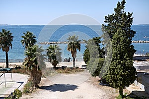 View of the sea from Lungomare