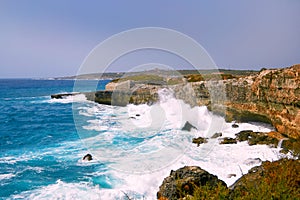View of the sea in menorca