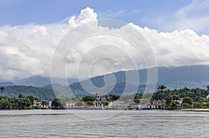 View from the sea in Paraty, Brazil