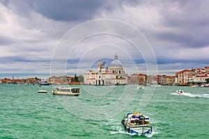 View from the sea to Venice lagoon, Italia photo