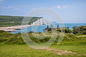 A view from Seaford above Cuckmere Haven, UK