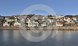 view of a seaside village Molle in sweden