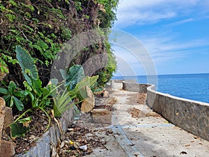 View of a Seaside Walkway at Playa La Angosta, Acapulco