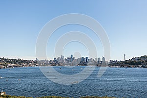 A view of Seattle from Gas Works Park