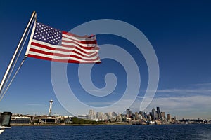 A view of the Seattle skyline, USA