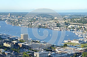 View of Seattle, Washington from above