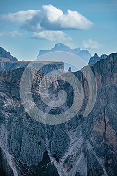 View from Seceda rock, Sass Rigais, Sudtirol, Italy