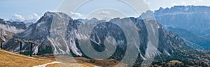 View from Seceda rock, Sass Rigais, Sudtirol, Italy