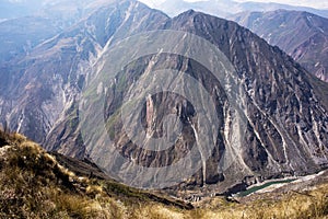 view of the second deepest canyon in the world: The Apurimac Canyon with 4,691 mts, ApurÃÂ­mac Cuzco.peru photo