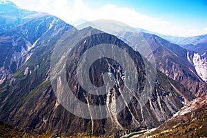 view of the second deepest canyon in the world: The Apurímac Canyon , Apurímac and Cuzc