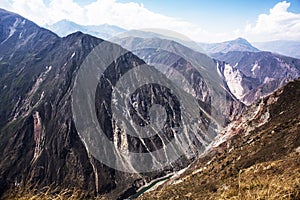 view of the second deepest canyon in the world: The Apurímac Canyon , Apurímac and Cuzc