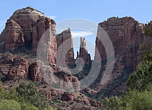 A View of Sedona`s Famous Cathedral Rock