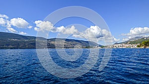 View of the see and Kotor from the of Mamula Island, Montenegro, Europe