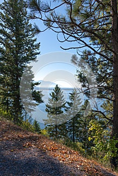 View of Seeley Lake Missoula County in Montana