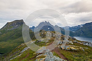 View from the Segla mountain, Norway