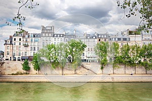 View of the Seine from Quai des Grands Augustins photo