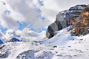 View on the Sella Group, Italy photo