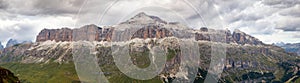 View of Sellagruppe or Gruppo di Sella, South Tirol photo