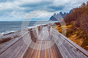 View of Senja from Tungeneset picnic