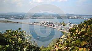 View from Seongsan Ilchulbong in Jeju Island, Republic of Korea.