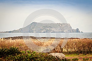 View of Seongsan Ilchulbong (Sunrise Peak) from Hanwha Aqua Pl