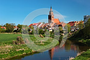 View of Sepopol town in Bartoszyce County, Warmian-Masurian Voivodeship, Poland.