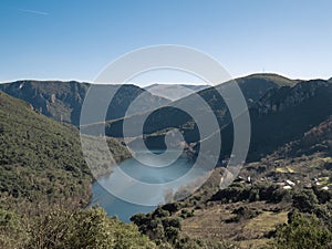 View of the Serra da Encina da Lastra natural park photo