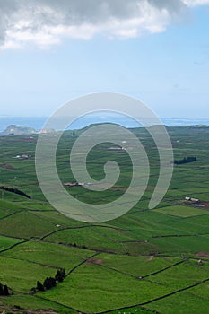 View from Serra do Cume in Terceira Island, Portugal