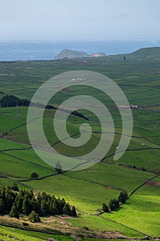 View from Serra do Cume in Terceira Island, Portugal