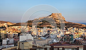 View of Serra Grossa o San Julian Mountain in Alicante - Spain photo