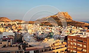 View of Serra Grossa o San Julian Mountain in Alicante - Spain photo