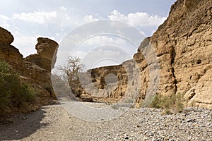View of Sesriem canyon from inside