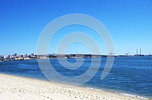 View of setubal port, Portugal