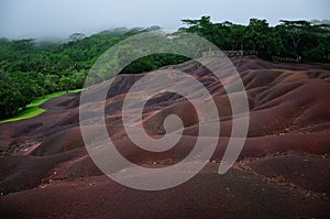 Seven coloured Earths Geo Park on Mauritius