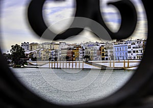 View of Seville from Triana Bridge