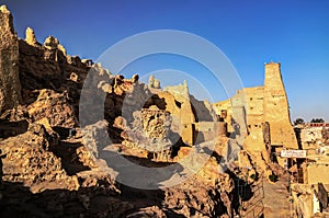 View of Shali old city ruins, Siwa oasis, Egypt