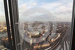 View from The Shard of London Bridge photo