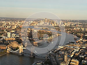 The View from THE SHARD over the Thames