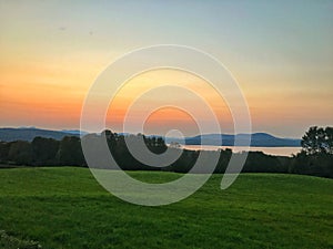 The view at Shattack Hill in Derby, Vermont