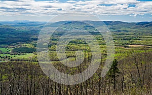 View of the Shenandoah Valley and Alleghany Mountains