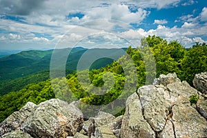 View of the Shenandoah Valley and Blue Ridge Mountains from the