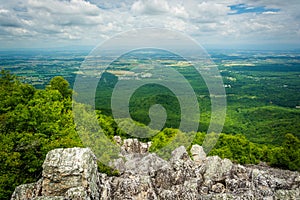 View of the Shenandoah Valley and Blue Ridge Mountains from the