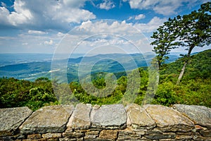 View of the Shenandoah Valley from Jewell Hollow Overlook on Sky