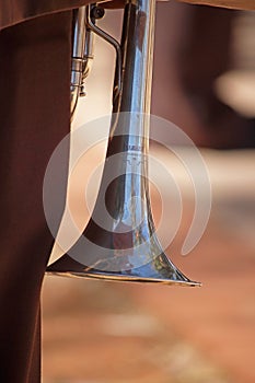 CLOSE VIEW OF TRUMPET