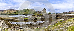A view from the shore of Loch Duich towards Loch Alsh, Scotland photo