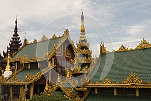 View of Shwedagon Pagoda, Yangon, Myanmar photo
