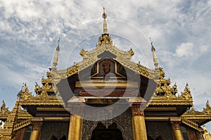 View of Shwedagon Pagoda, Yangon, Myanmar photo