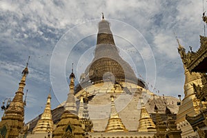 View of Shwedagon Pagoda, Yangon, Myanmar photo