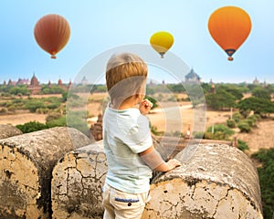 View from the Shwesandaw pagoda.